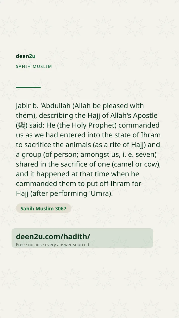 Sahih Muslim 3067