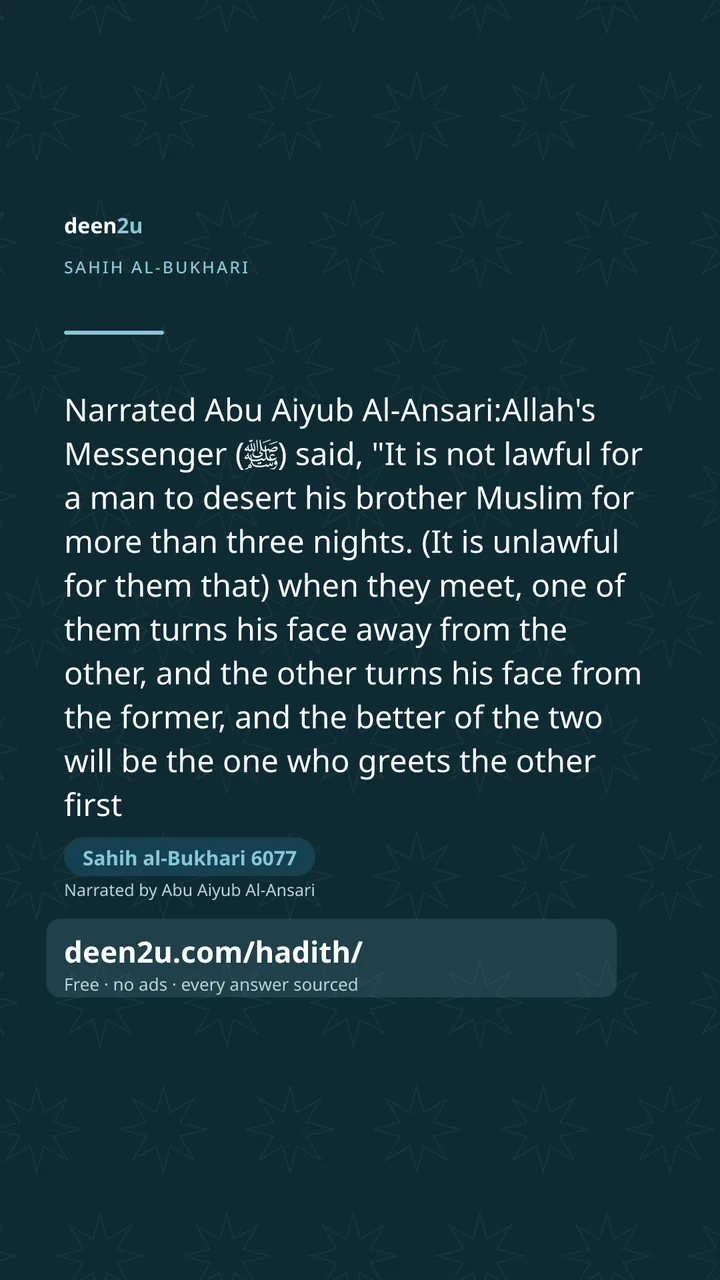 Sahih al-Bukhari 6077