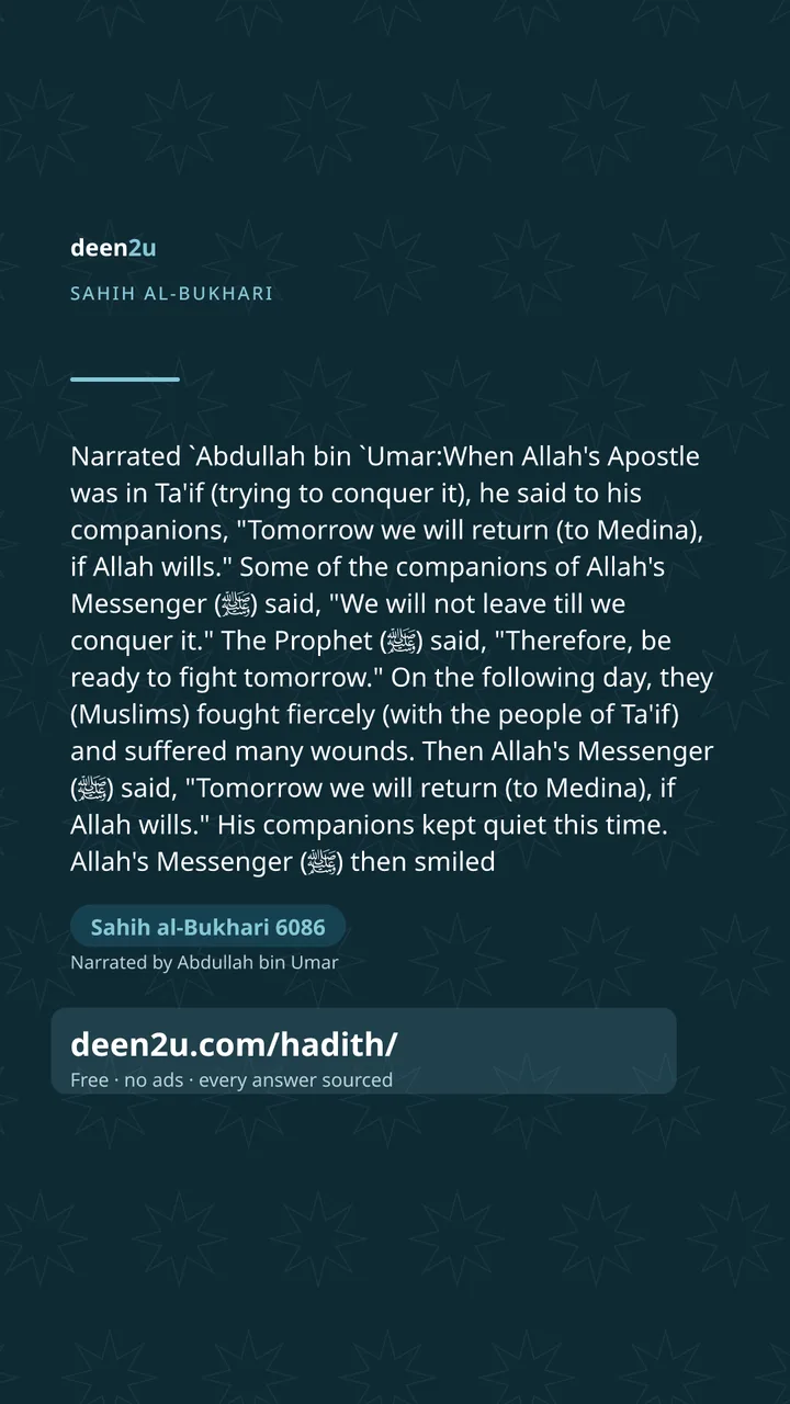 Sahih al-Bukhari 6086