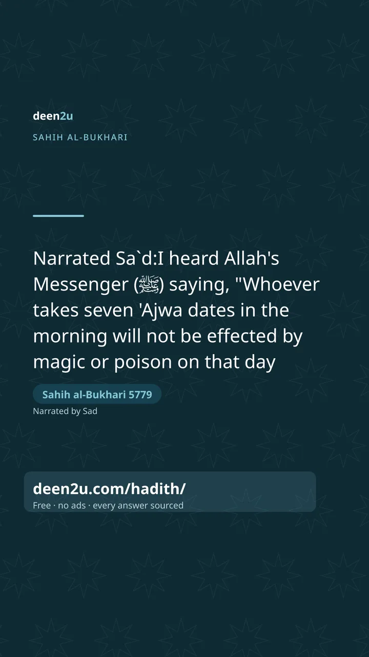 Sahih al-Bukhari 5779