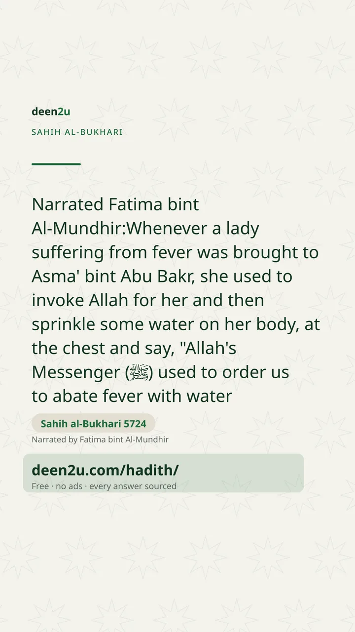 Sahih al-Bukhari 5724
