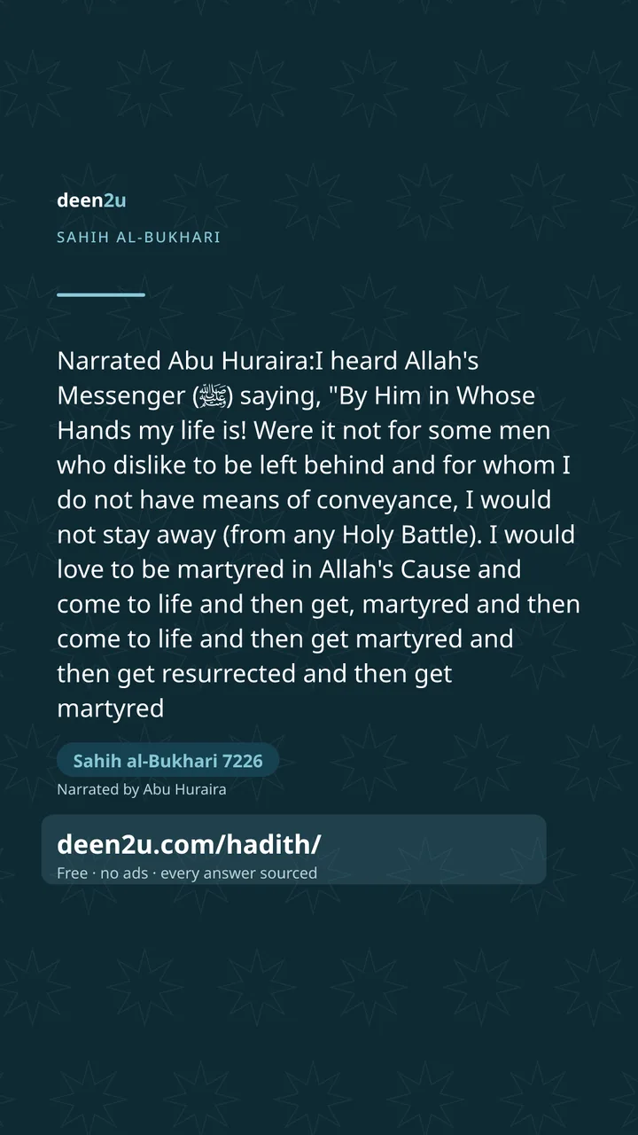 Sahih al-Bukhari 7226