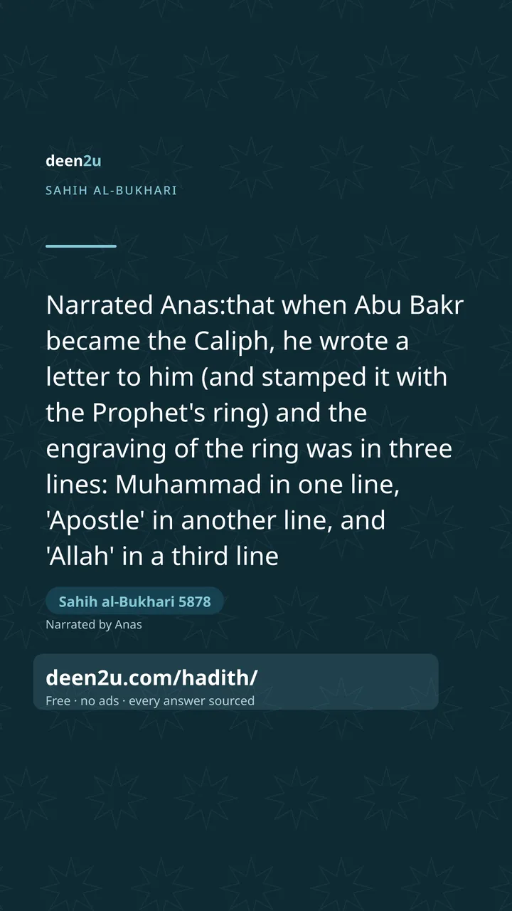 Sahih al-Bukhari 5878