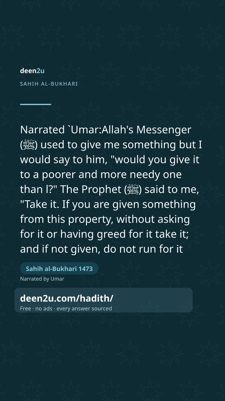 Sahih al-Bukhari 1473