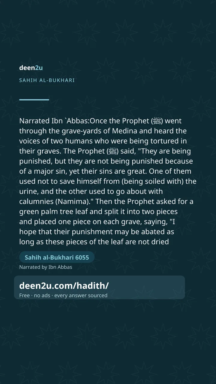 Sahih al-Bukhari 6055