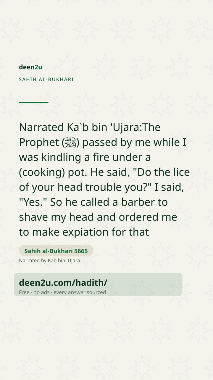 Sahih al-Bukhari 5665