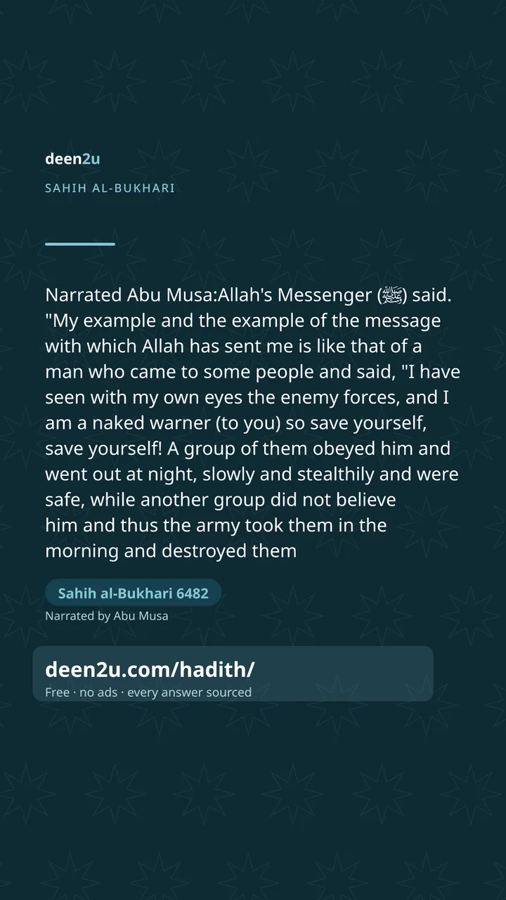 Sahih al-Bukhari 6482