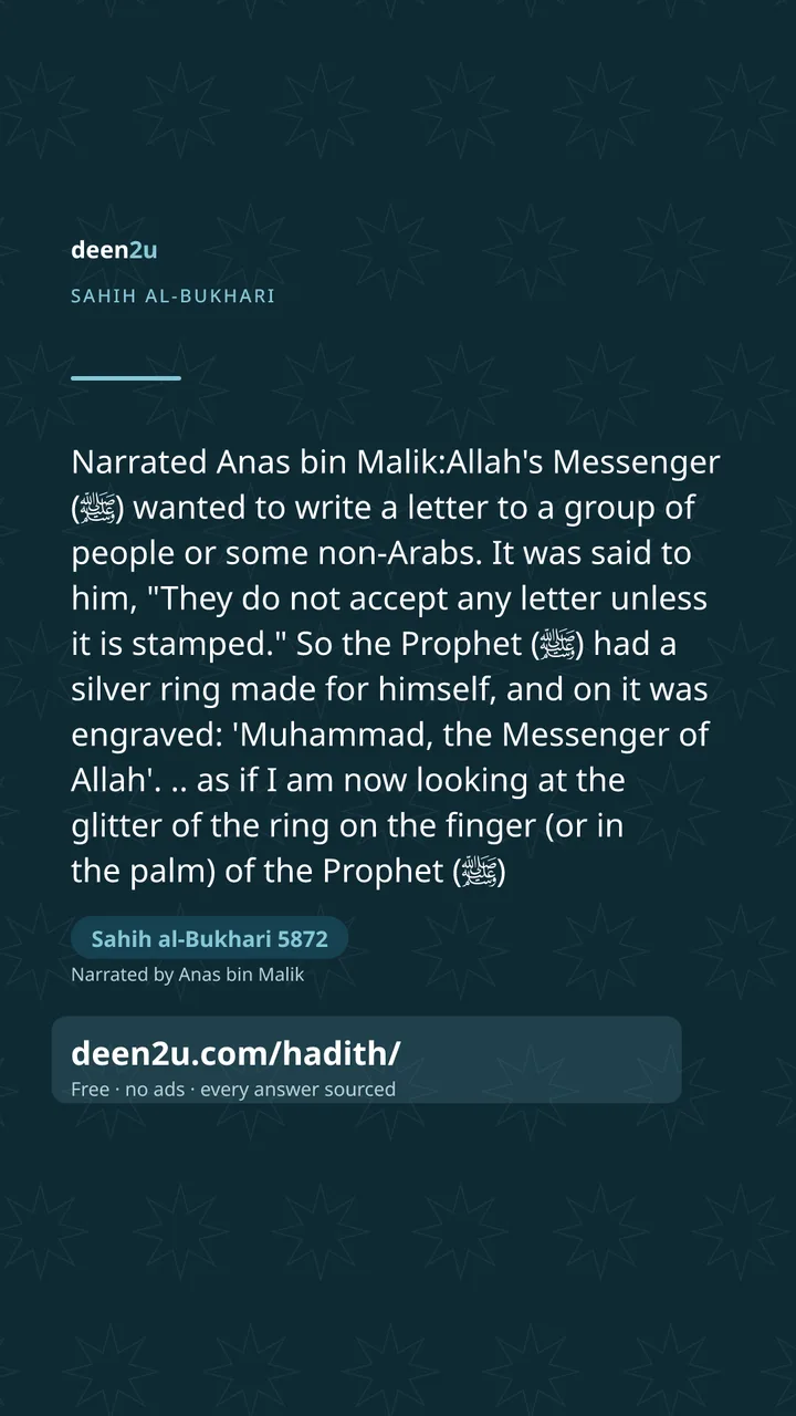 Sahih al-Bukhari 5872