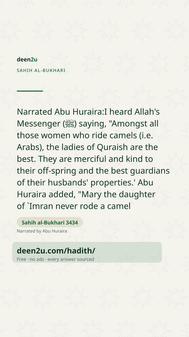 Sahih al-Bukhari 3434