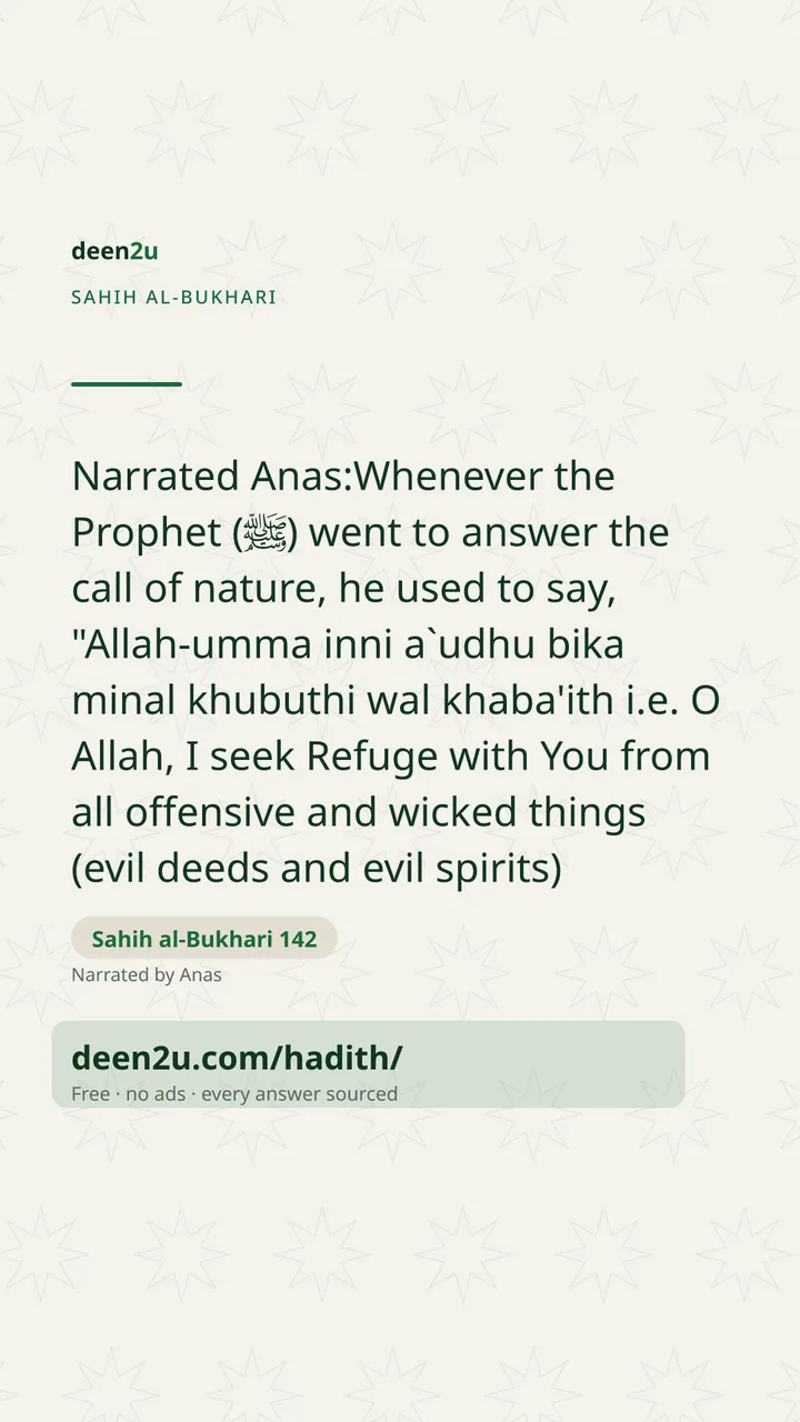 Sahih al-Bukhari 142