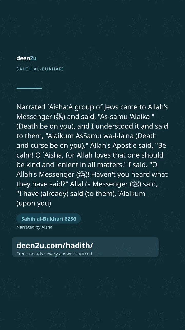 Sahih al-Bukhari 6256