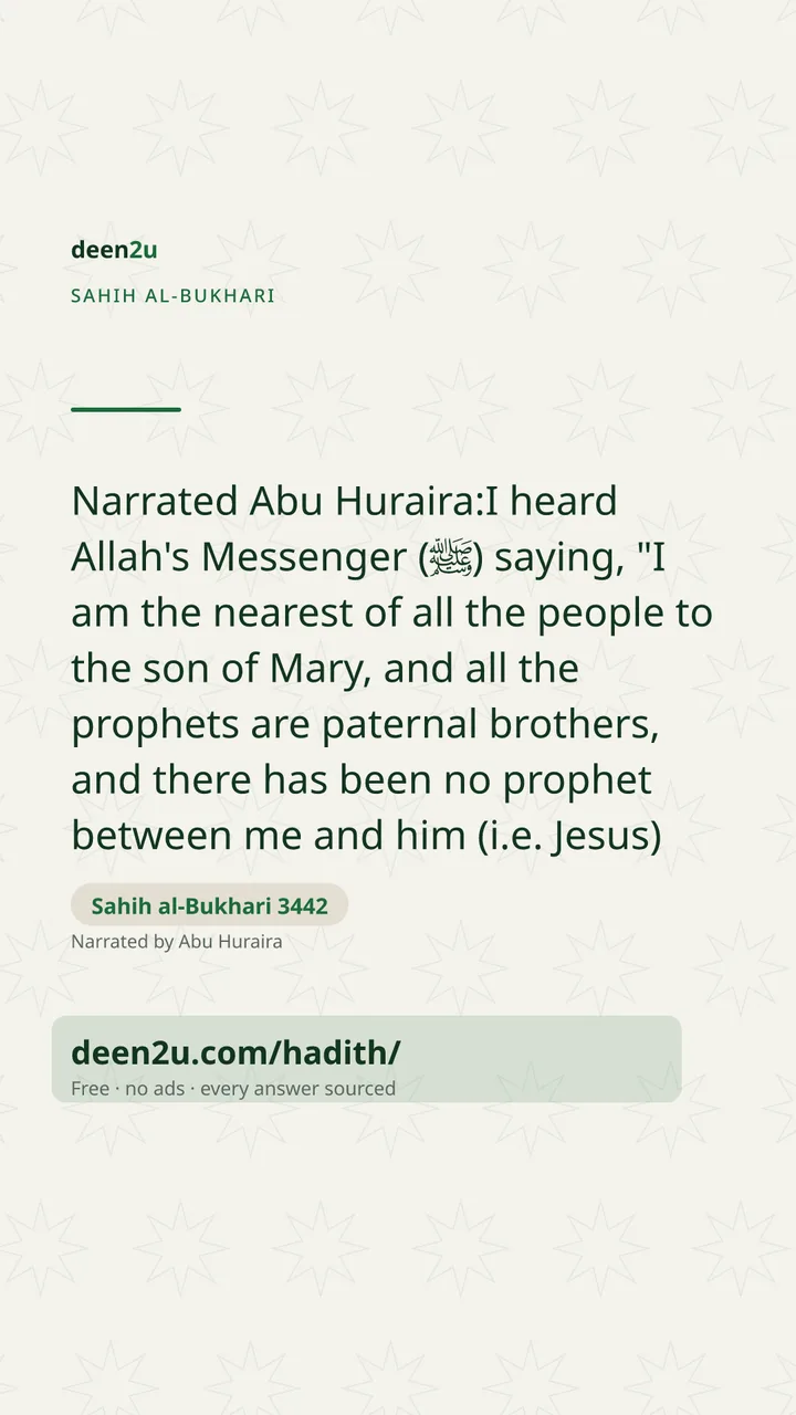 Sahih al-Bukhari 3442