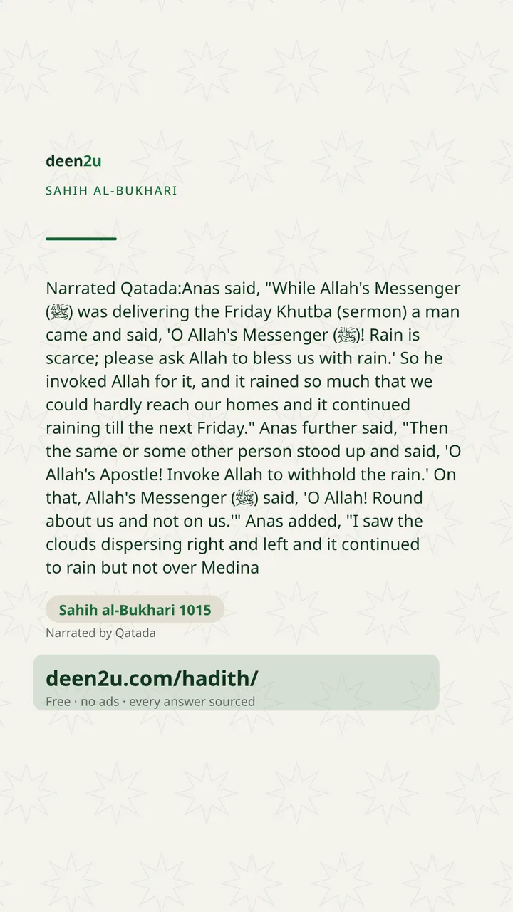 Sahih al-Bukhari 1015