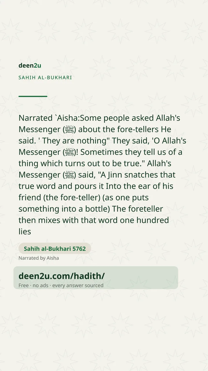 Sahih al-Bukhari 5762