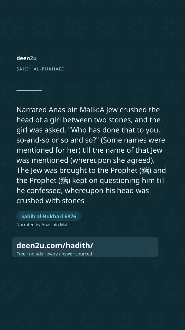Sahih al-Bukhari 6876