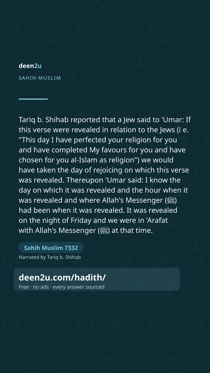 Sahih Muslim 7332