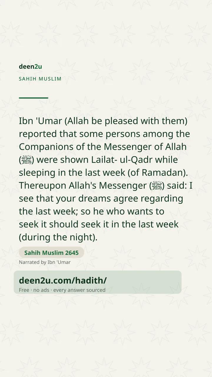 Sahih Muslim 2645