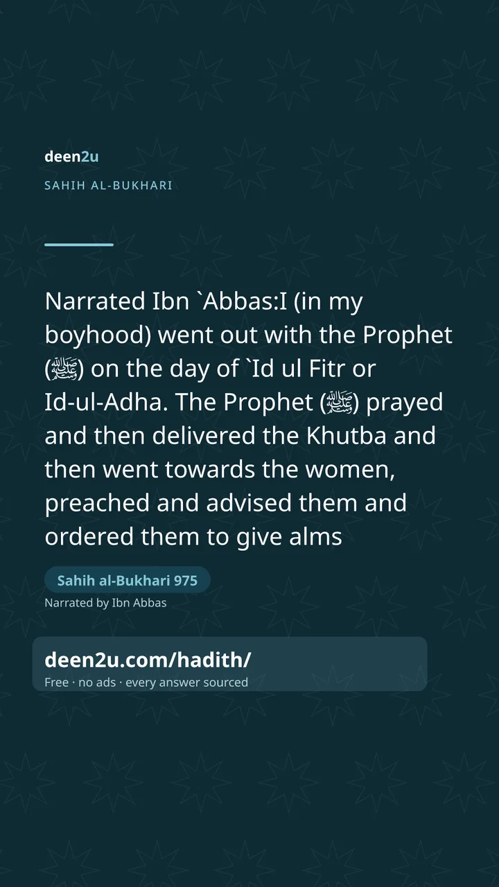 Sahih al-Bukhari 975