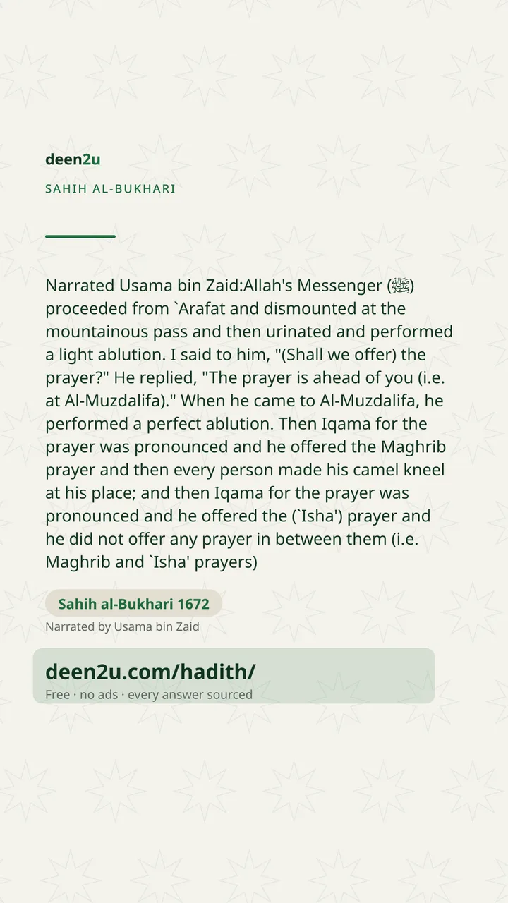 Sahih al-Bukhari 1672