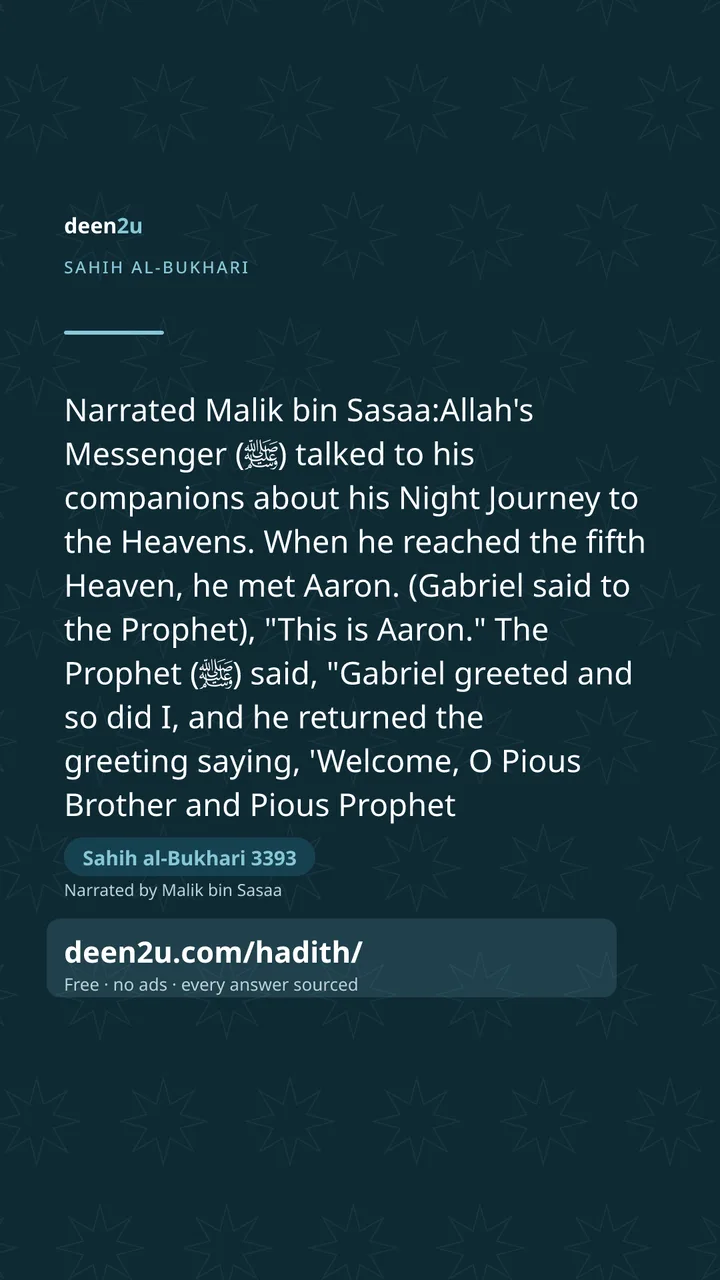 Sahih al-Bukhari 3393