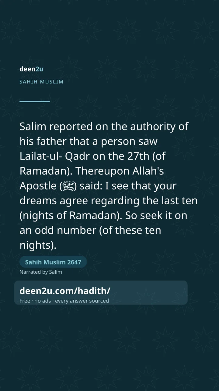 Sahih Muslim 2647