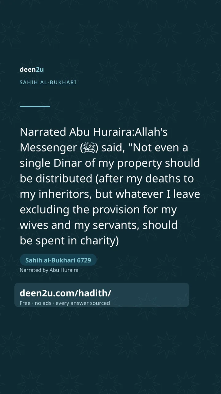 Sahih al-Bukhari 6729