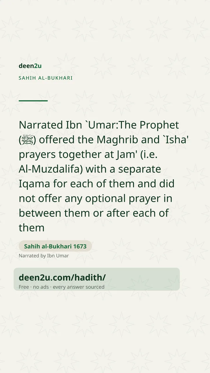 Sahih al-Bukhari 1673