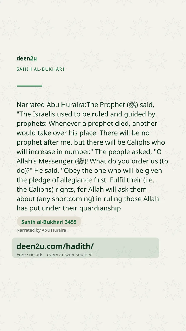 Sahih al-Bukhari 3455