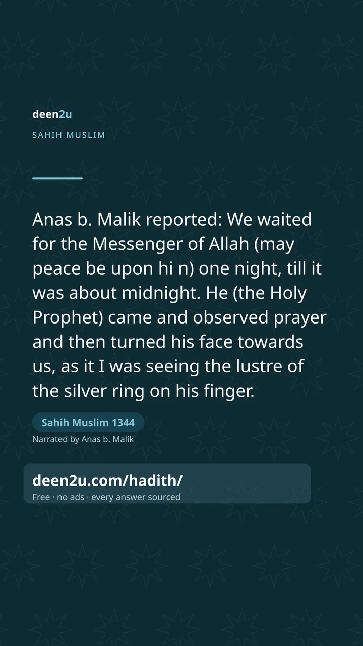 Sahih Muslim 1344