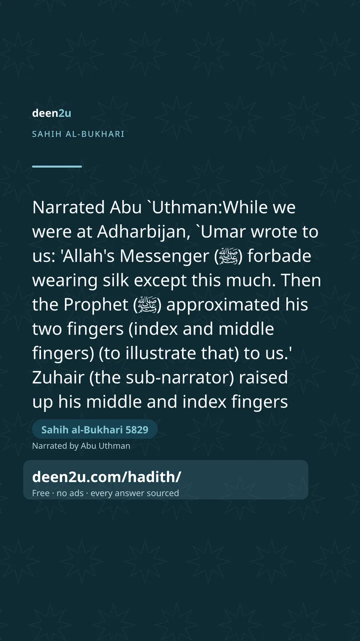 Sahih al-Bukhari 5829