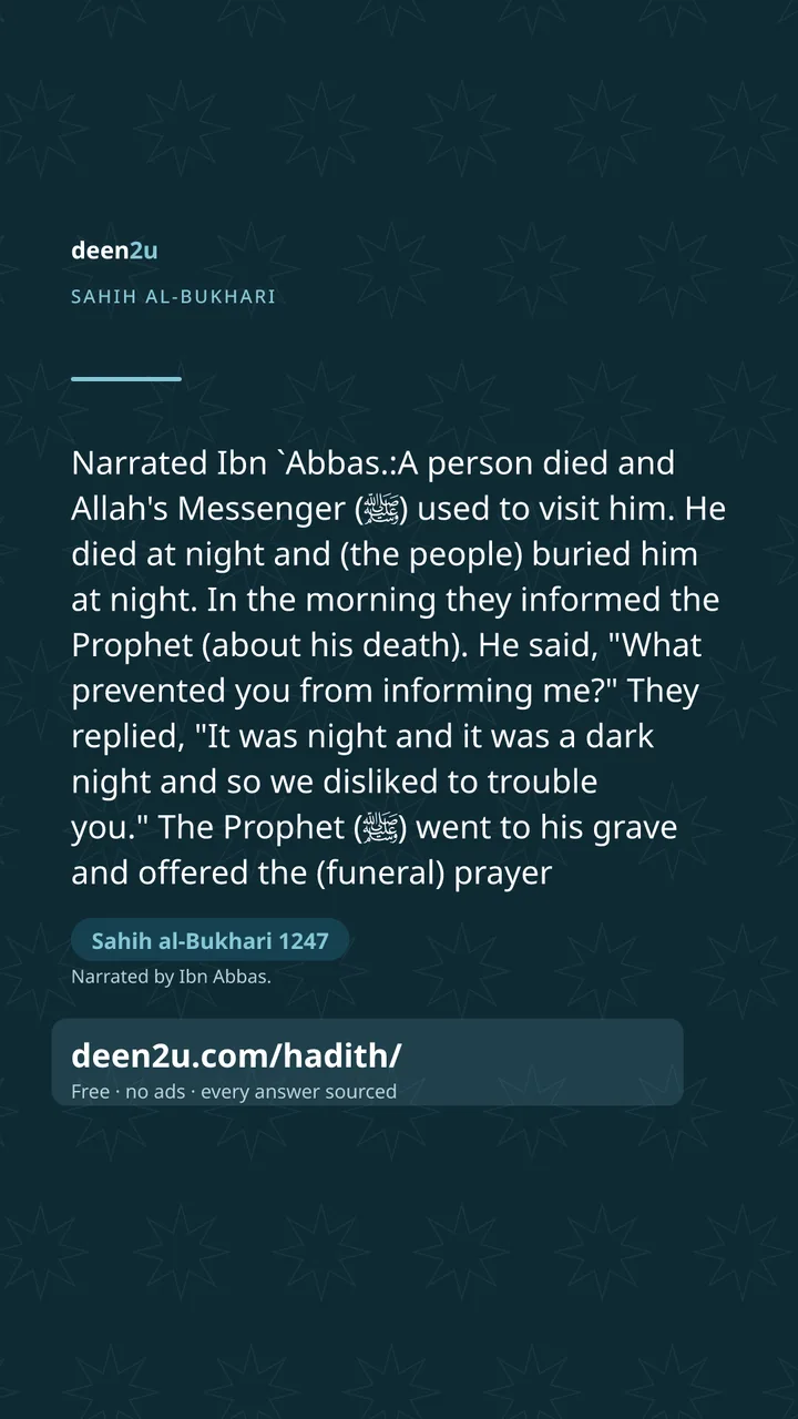 Sahih al-Bukhari 1247