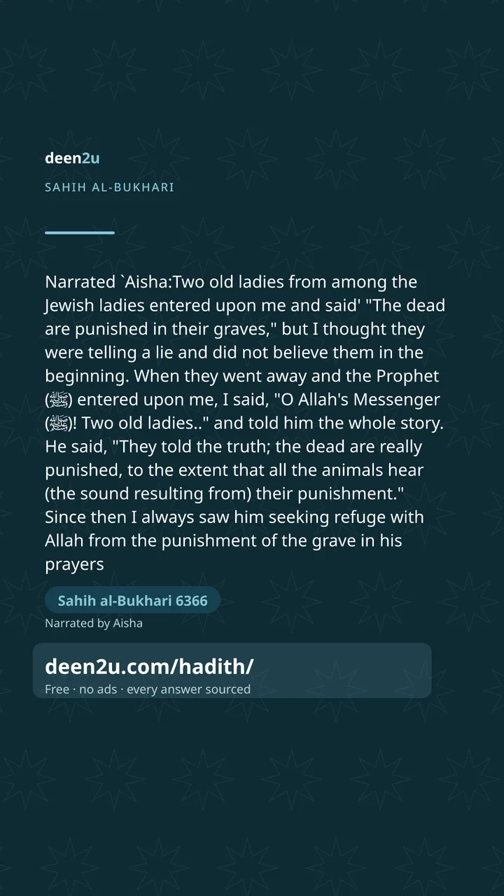 Sahih al-Bukhari 6366