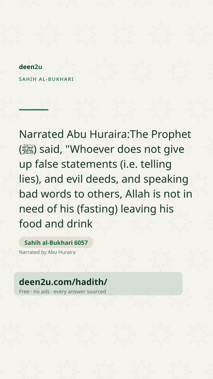 Sahih al-Bukhari 6057