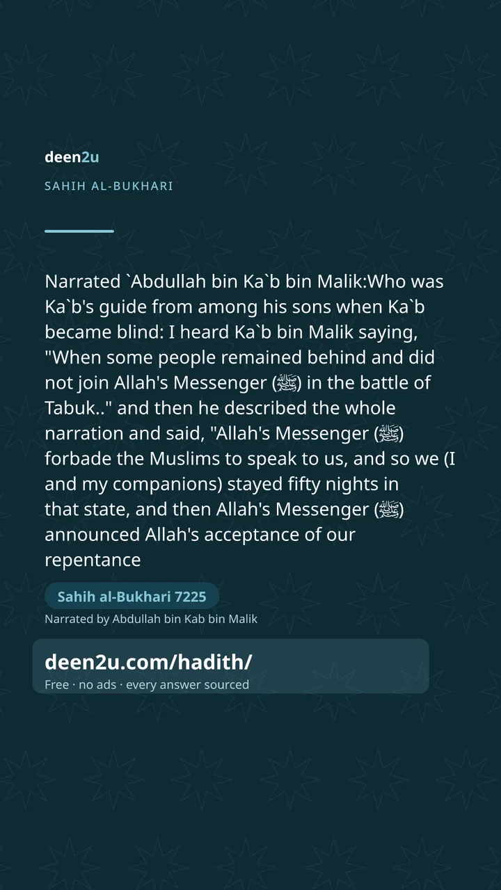 Sahih al-Bukhari 7225