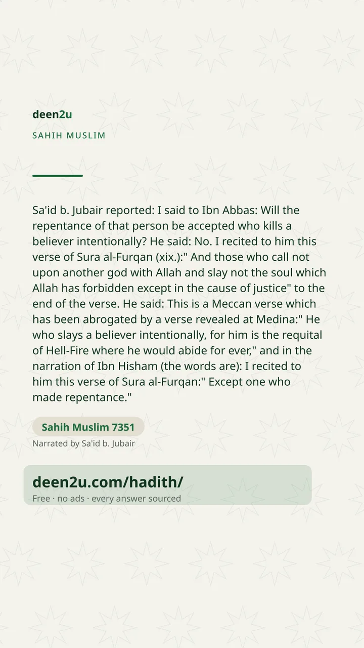 Sahih Muslim 7351