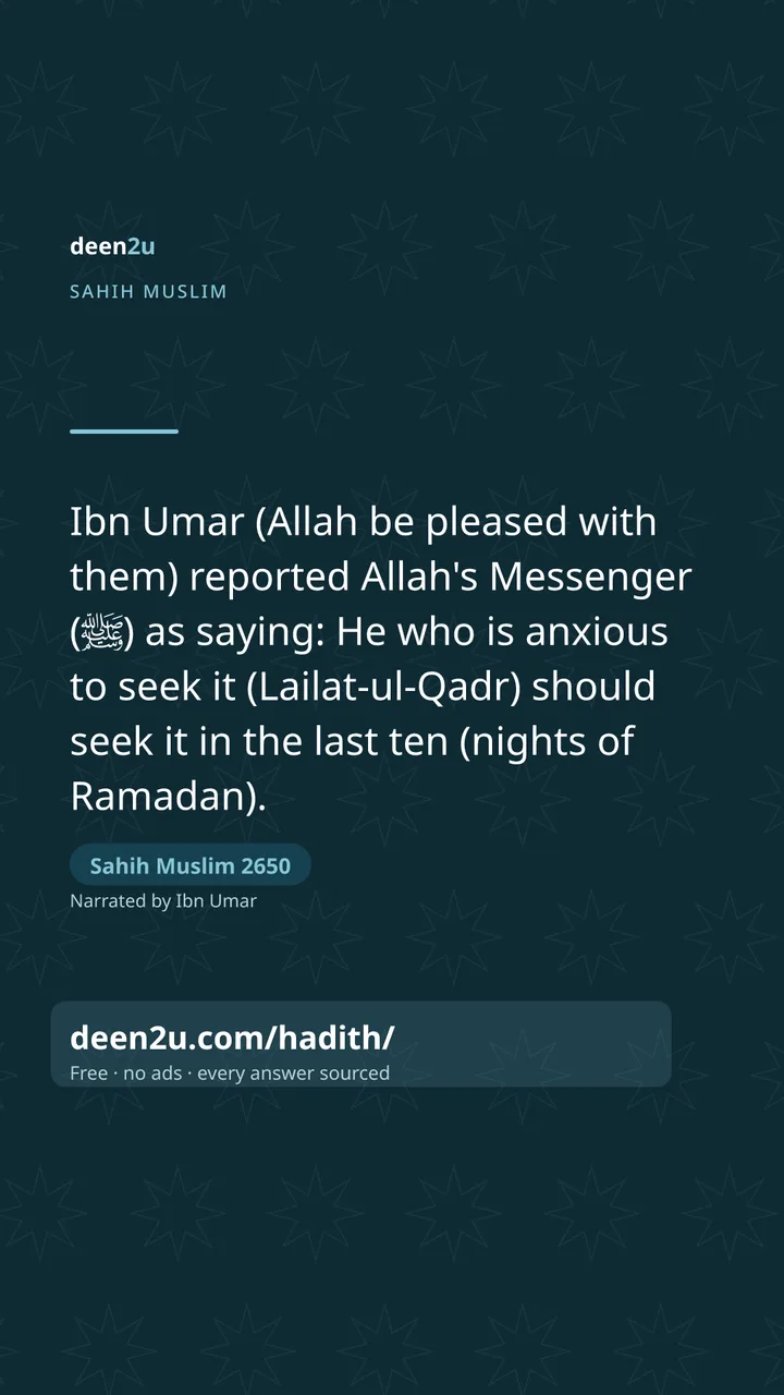 Sahih Muslim 2650