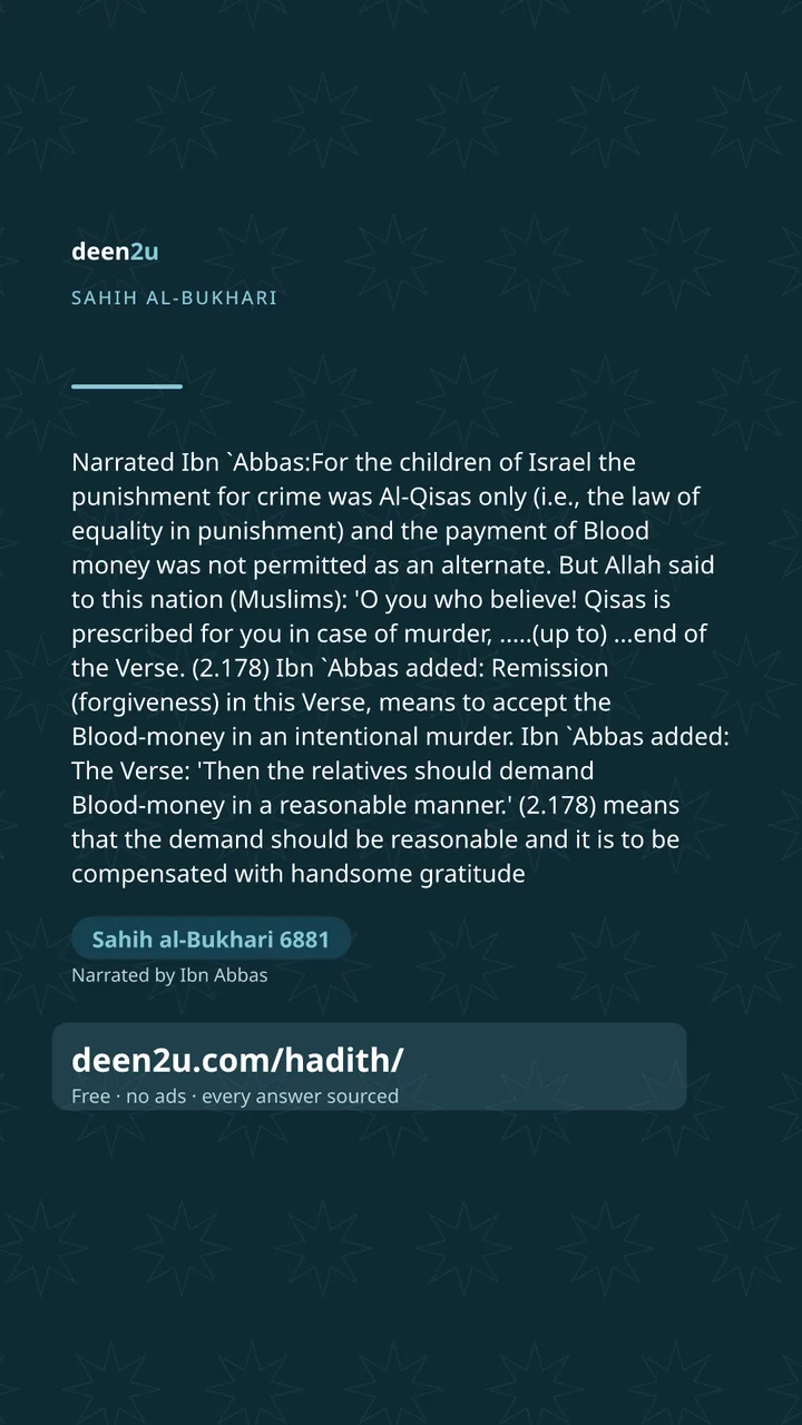 Sahih al-Bukhari 6881