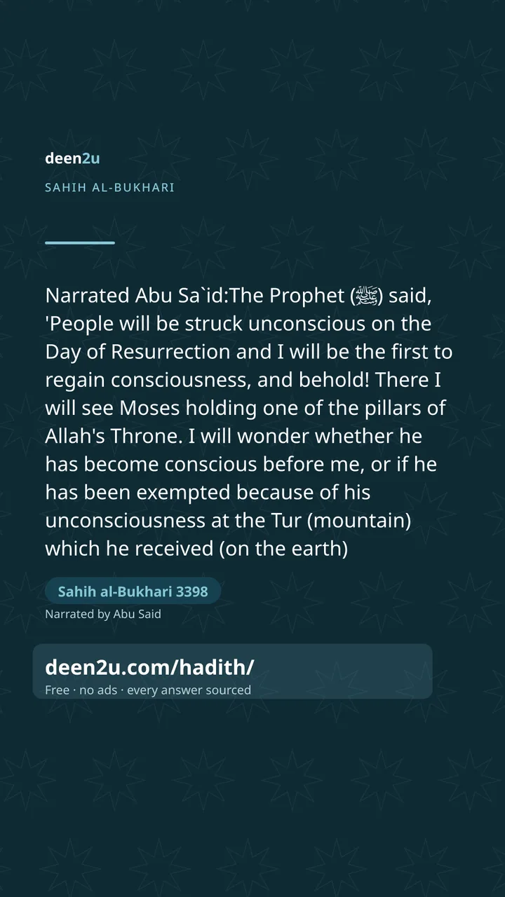 Sahih al-Bukhari 3398