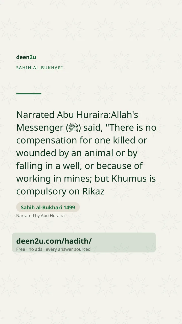 Sahih al-Bukhari 1499