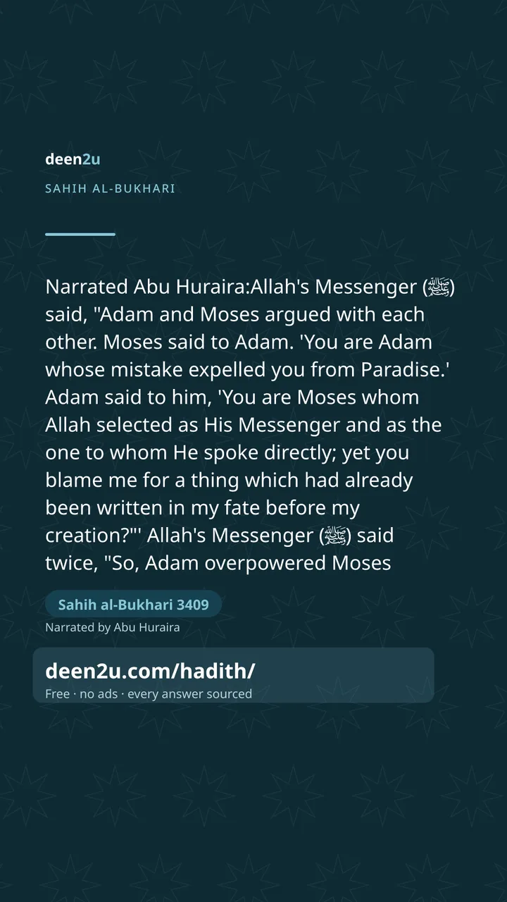 Sahih al-Bukhari 3409