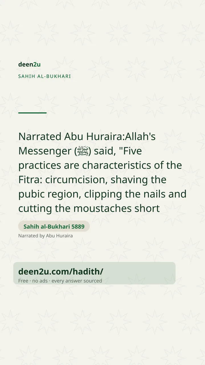 Sahih al-Bukhari 5889