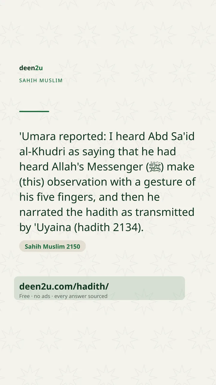 Sahih Muslim 2150