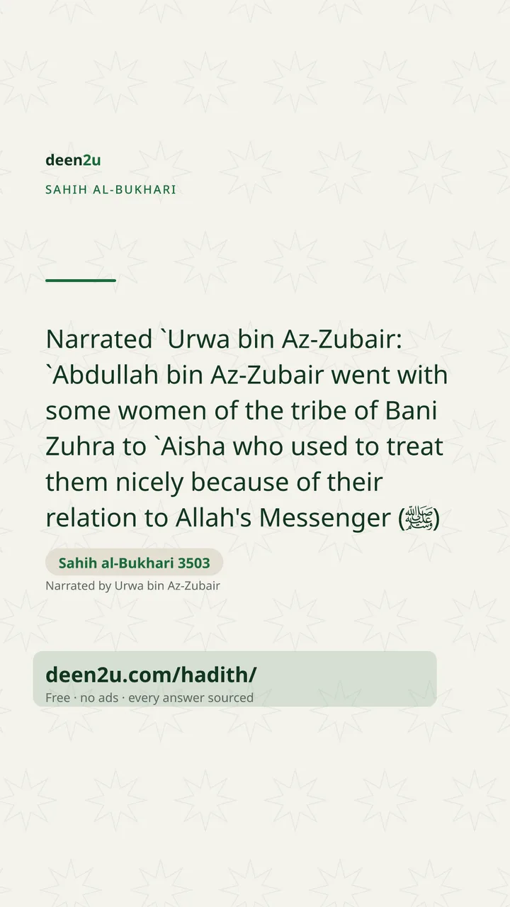 Sahih al-Bukhari 3503
