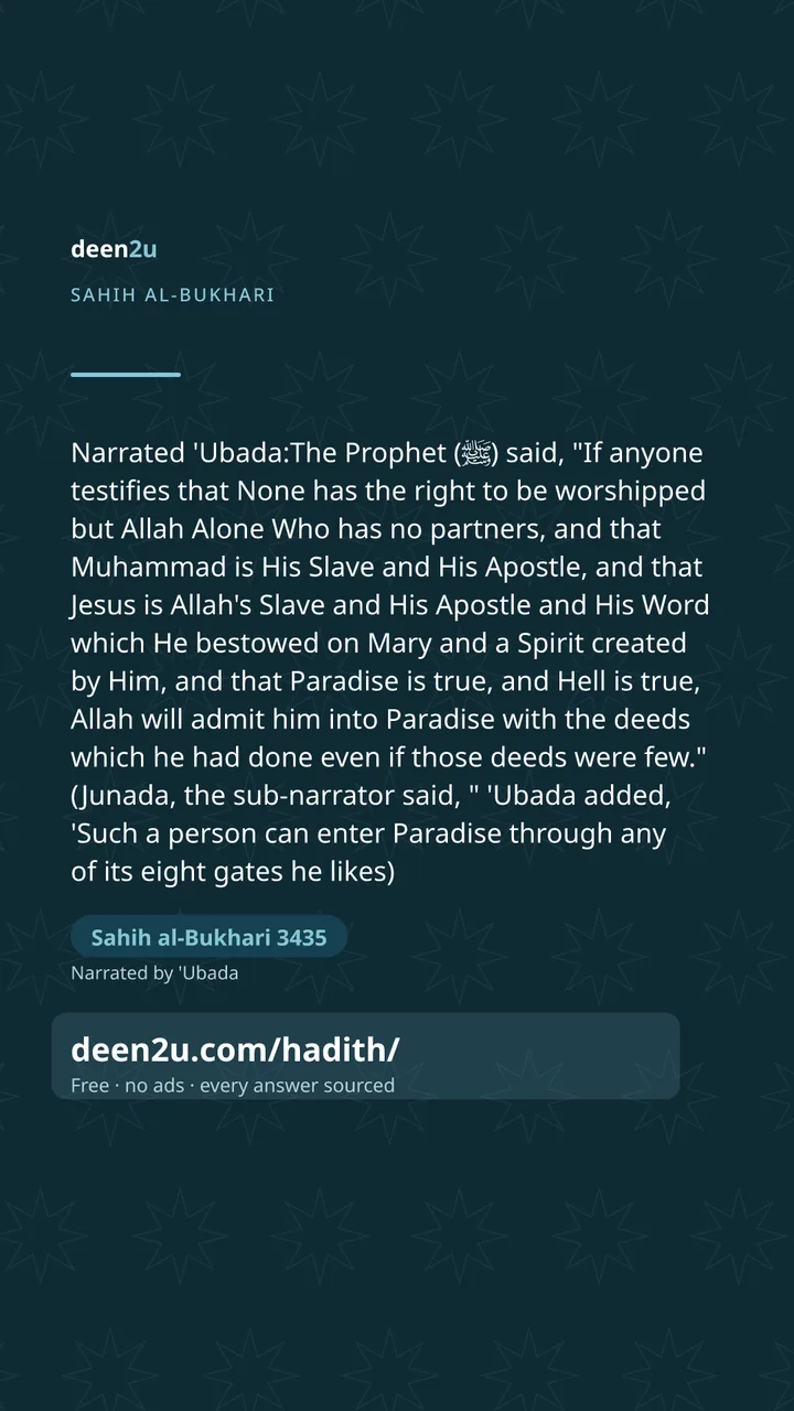 Sahih al-Bukhari 3435