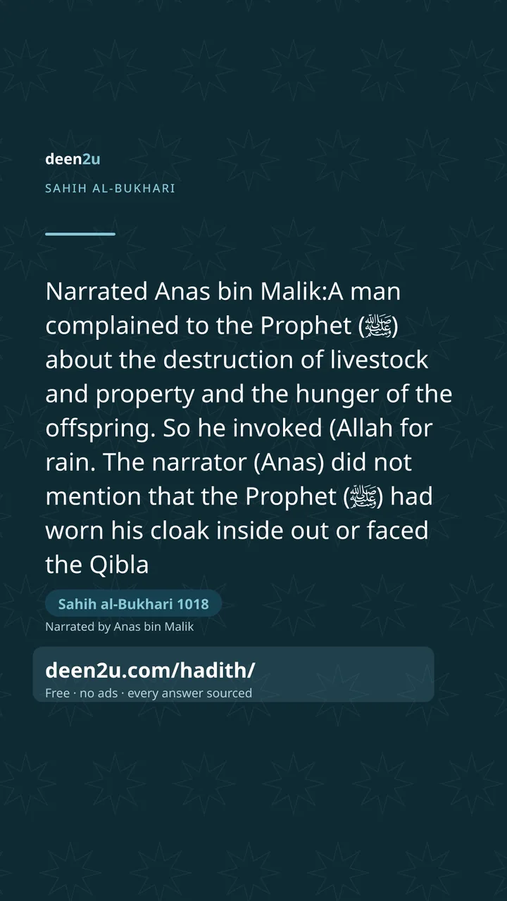 Sahih al-Bukhari 1018