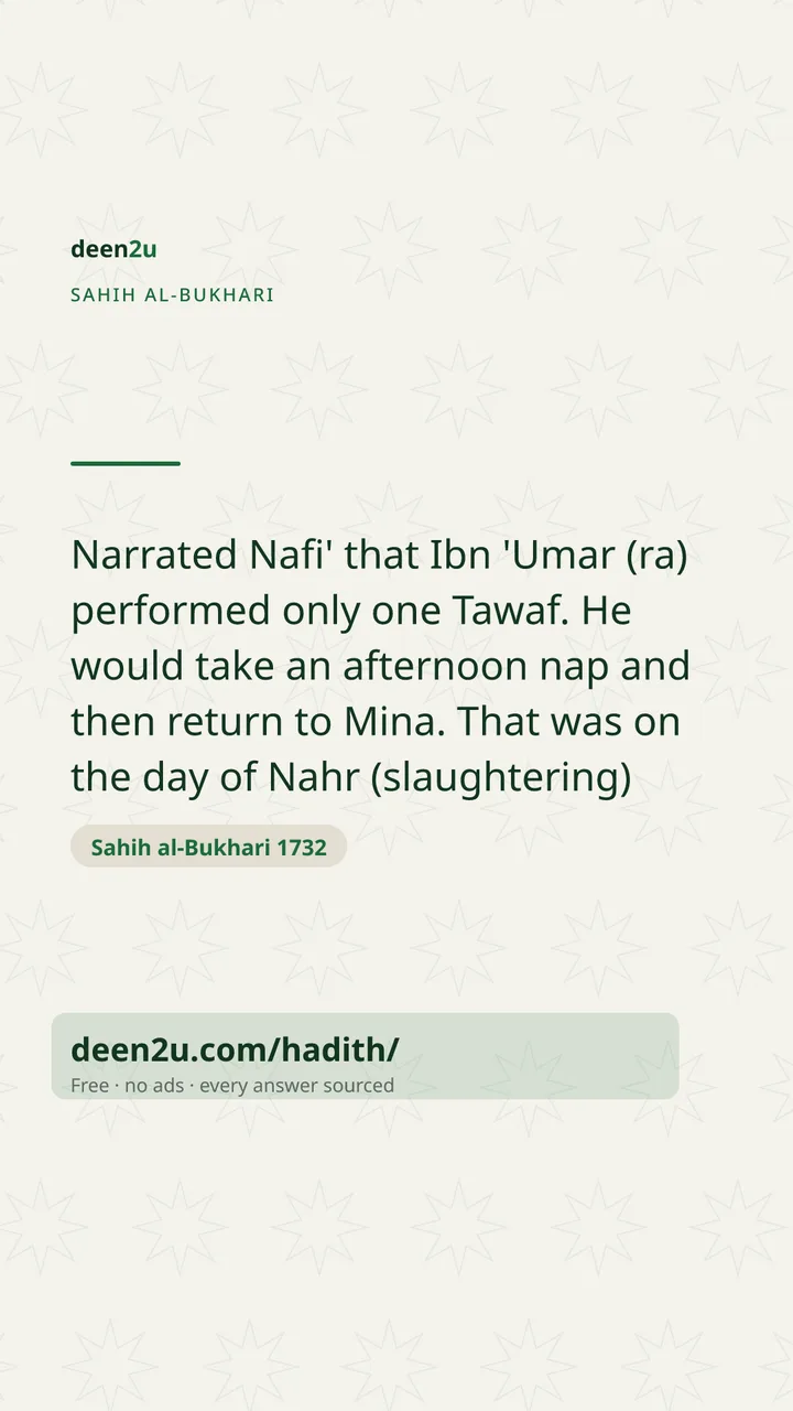 Sahih al-Bukhari 1732