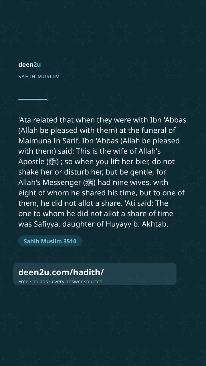 Sahih Muslim 3510