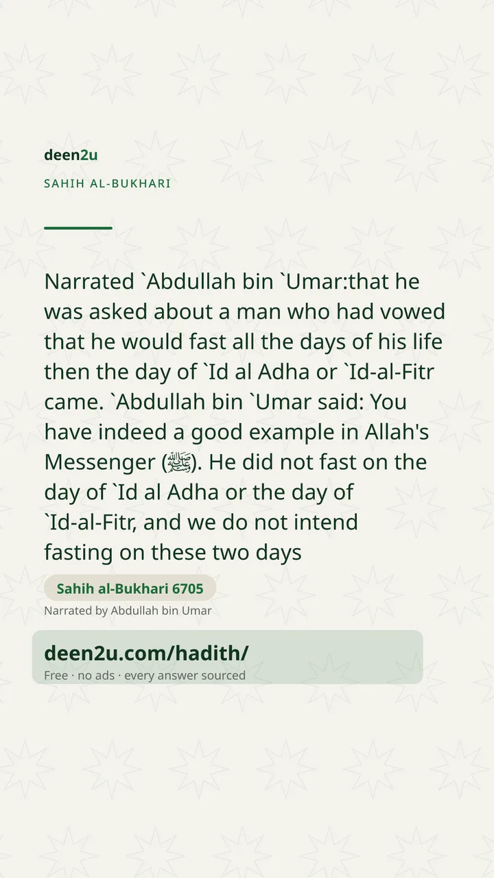 Sahih al-Bukhari 6705