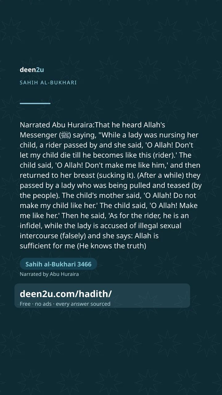 Sahih al-Bukhari 3466