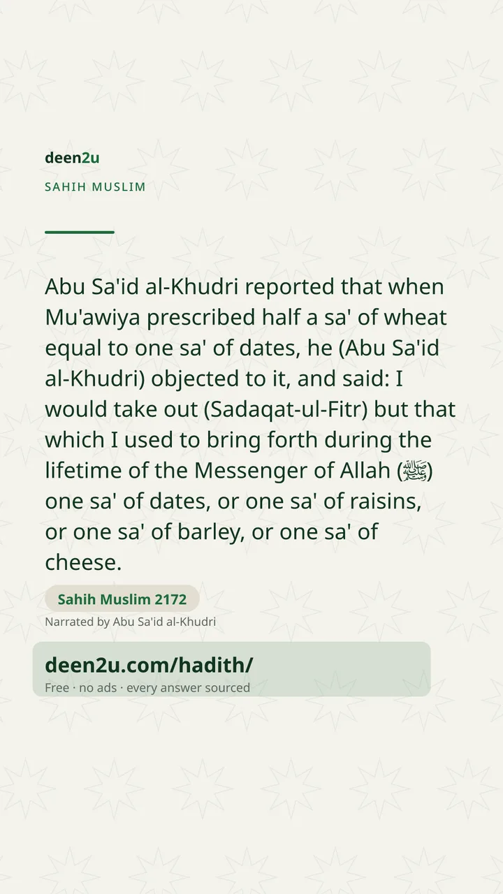 Sahih Muslim 2172